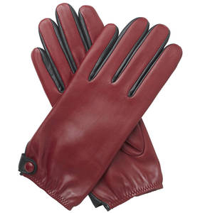 New Ladies Genuine Sheepskin Suede Leather Eco-Friendly <b>Gloves</b> Soft Warm <b>Touch</b> <b>Screen</b> Cold Protection <b>for</b> Daily Party Travel - Product Image 1