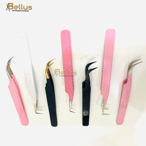 แหนบดัดขนตาโค้ง 90 องศา Bellus International Professional ทำจากสแตนเลสสตีล ปลายแหลมเรียบ สำหรับต่อขนตาอย่างแม่นยำ - Product Image 3