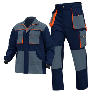 Combinaison de sécurité en coton et élasthanne, haute visibilité, réfléchissante, ajustable, multi-poches, imperméable, uniforme pour techniciens - Product Image 1