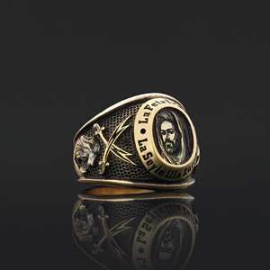 Anillo Islámico BOJ 08 con Caligrafía de Muhammad Resulullah y Mezquita, Anillo Musulmán, Regalo Religioso, Precio Bajo - Product Image 5