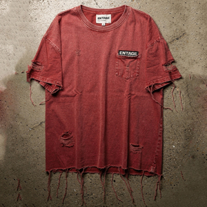 Camisetas Vintage al por Mayor con Efecto Desgastado para Hombre, Camisetas de Manga Corta con Cuello Redondo, Camisetas Desgastadas de Verano para Hombre - Product Image 6