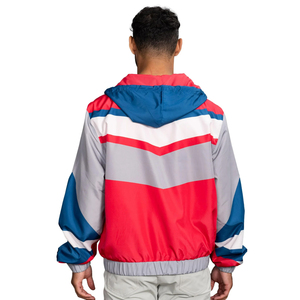 Blouson universitaire rétro pour homme, style années 80-90, léger, coupe-vent, imperméable avec fermeture éclair, grandes tailles, OEM - Product Image 2