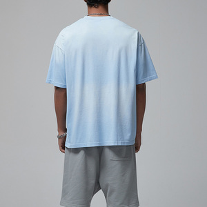 เสื้อยืดโอเวอร์ไซส์ผ้าคอตตอนหนานุ่ม ล้างสีแบบแอซิดวอช พิมพ์ลายกราฟิกตามสั่ง เสื้อยืดโอเวอร์ไซส์แบบซักแล้ว - Product Image 2