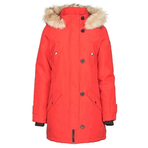 Parka Thermique Imperméable pour Femme avec Capuche à Bordure Fourrée, Veste d'Automne Personnalisable avec Fermeture Éclair et Logo, Vente en Gros, OEM, ODM - Product Image 1