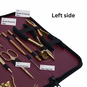 Juego Completo de Herramientas para Instalación de Extensiones de Cabello de Uso Comercial, Acero Inoxidable, Alicates de Crimpado de 3 Orificios, Removedor de Cuentas, Herramienta de Bucle - Product Image 5