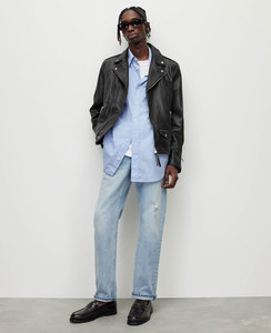 Veste en cuir pour homme, décontractée, tendance coréenne, nouvelle collection printemps 2026, respirante, imperméable, écologique - Product Image 6