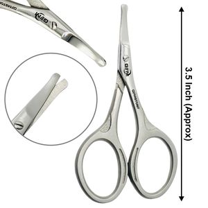Tijeras Curvas para Cutículas de Acero Inoxidable, Duraderas y Reutilizables, para Manicura, Pedicura, Cuidado del Bigote, Corte de Uñas de Bebé - Product Image 2