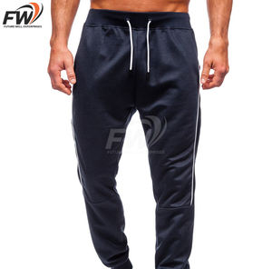 Pantalones Deportivos de Algodón para Hombre, Talla Grande, con Logotipo Personalizado, para Gimnasio, Estilo Casual, Largos, Venta al Por Mayor OEM - Product Image 1