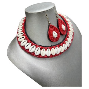 CRYSTAL CRAFT Handmade Party Exaggeration Shawl Zulu Seed Beads Women Statesment Choker Fashion Jewelry Beaded African Bib - Product Image 2