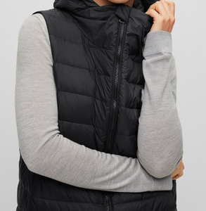 2026 Women Zip up Sleeveless Cotton Lightweight Padded Cropped Puffer Quilted Vest Winter Warm Coat <b>Jacket</b> - Product Image 5