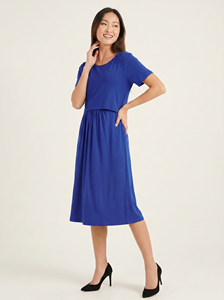 Vestido de Maternidad Bmama Modal de Manga Corta, Ropa de Lactancia Informal para Embarazo y Posparto, Venta al Por Mayor - Product Image 2