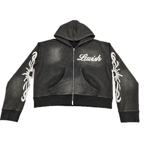 <b>Top</b> Trendy Custom Logo Sun Faded Zip up <b>Distressed</b> Custom Printing Embroidered Logo Zippered Sportswear Hoodies For Men's - Product Image 1