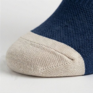 Crew <b>Socks</b> Solid Navy Blue Cotton Knitted Breathable Casual Daily Wear Adult Spring Standard Thickness - Product Image 6