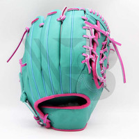 Guantes de Béisbol de Cuero Profesionales de Alta Calidad al por Mayor con Logotipo Personalizable, para Receptor, Dedos Completos, para Zurdos, para Exteriores