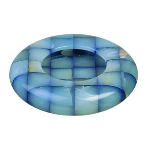 Wholesale Price Modern Luxury Patchwork Blue Onyx <b>Ashtray</b> Top Selling High Quality Patchwork Blue Onyx <b>Ashtray</b> - Product Image 3