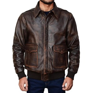 Leather Jackets Men Winter Popular Style Wholesale Fashion <b>Cool</b> Pu Leather Bomber Jacket Windproof Eco-Friendly Breathable - Product Image 3