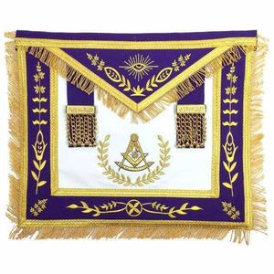 Tablier de Maître Maçon de Loge Bleue Brodé, Régalia Maçonnique, Accessoire Cérémoniel pour Francs-Maçons - Product Image 1