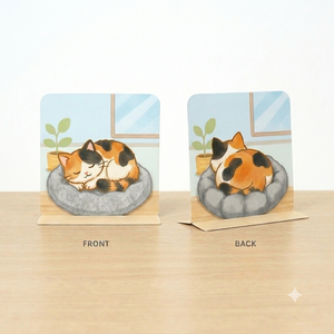 Nicher Custom OEM Animal Kitty Cat Standing <b>Memo</b> <b>Pad</b> Student Study Standing <b>Memo</b> <b>Pad</b> with Cute Design Gift Pack - Product Image 2
