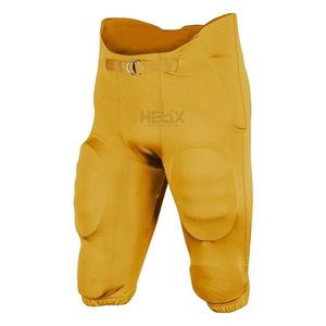 Pantalones de Entrenamiento de Fútbol Negros Mate de Alto Rendimiento con 7 Protectores Integrados, Pantalones Deportivos con Diseño de Logotipo Personalizado OEM ODM - Product Image 3