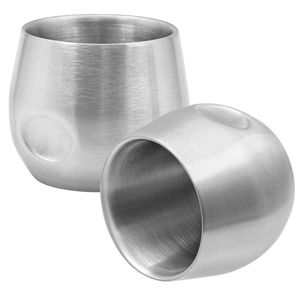 Vaso de chupito de acero inoxidable con acabado de espejo y borde redondeado liso para una experiencia de bebida cómoda - Product Image 6