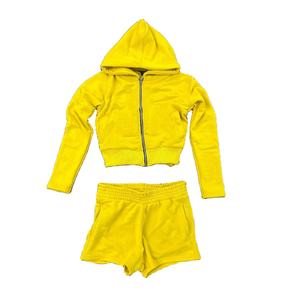 Ensemble sweat à capuche zippé et short en coton délavé respirant de haute qualité, tendance et personnalisé pour homme – Collection Hiver – Prix de gros - Product Image 3