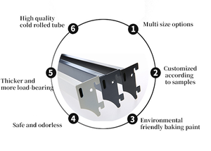 Twin Slot Display <b>Hooks</b> Metal <b>Shelf</b> <b>Hook</b> Durable Powder Coated OEM Vietnam A26 ADONG - Product Image 4
