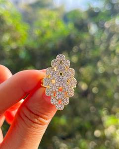 Anillo de Diamantes de Oro Amarillo de 18K para Mujer, Corte Brillante Redondo, 1 Quilate, Claridad VS1, Color F, Joyería de Boda de Diamantes de Lujo, Fabricante - Product Image 1