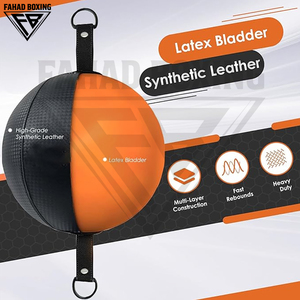 2026 Pakistan Made Customized Logo Print Roof To Ceiling <b>Ball</b> For <b>Boxing</b> & MMA Training PU Genuine Leather Punching <b>Ball</b> - Product Image 4