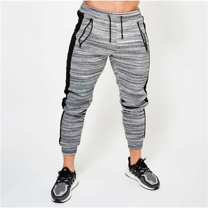 Survêtement rayé à capuche pour homme, manches longues, fermeture éclair, poches latérales, coupe régulière, séchage rapide, tenue sportive pour l'automne - Product Image 2