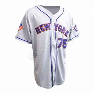 Maillot de baseball personnalisé par sublimation, respirant, en polyester, tissu maillé ample, logo OEM, grande taille, antibactérien, séchage rapide - Product Image 3