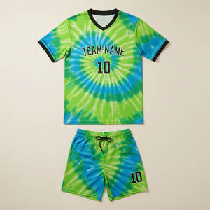 Vente en gros d'usine, uniforme de football personnalisé avec le nom de l'équipe, ensemble de compétition pour équipe scolaire, respirant, protection UV, unisexe, adulte - Product Image 5