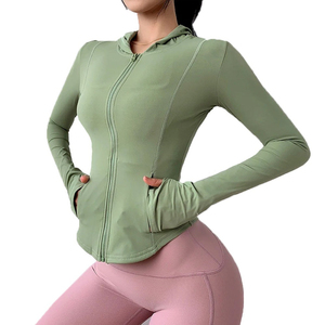 Winter Women Yoga Sport Jacket <b>Canvas</b> Multi <b>Colours</b> Breathable Quick Dry Eco-Friendly Zipper Running Pocket Yoga - Product Image 1