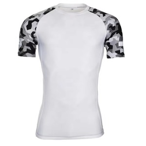 Camiseta de manga larga para hombre, tipo rash guard, de compresión, para entrenamiento, gimnasio, fitness, correr y deportes al aire libre. - Product Image 2