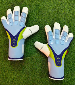 Gants de gardien de but imperméables et respirants pour l'extérieur, avec doigts entiers, contact en latex sur la paume avant, impression par sublimation sur le dos de la main en silicone - Product Image 3