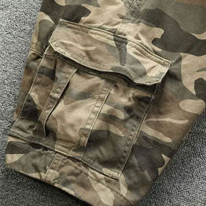 Pantalones Cortos Cargo Casuales para Hombre, Transpirables, de Tela No Tejida, con Bolsillos, de Algodón, de Secado Rápido, Cintura Elástica, Nueva Colección en Oferta - Product Image 4