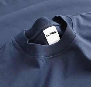 T-shirt homme streetwear de haute qualité, 100% coton, design personnalisé, imprimé, coupe ample, épaules tombantes. - Product Image 6