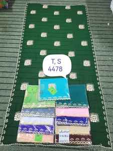 Hijab en Chiffon Brodé avec Strass – Châle Floral pour Femmes Musulmanes en Gros - Product Image 3