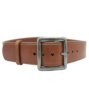 Cinturón de cuero de alta calidad para hombre con hebilla de latón, todos los colores, negro, marrón, bronceado, suministro al por mayor de La India - Product Image 6