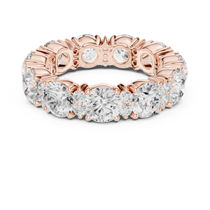 Anillo de Eternidad con Diamantes de Corte Redondo en Oro Rosa para Mujer, Joyería de Lujo para Bodas y Aniversarios - Product Image 2