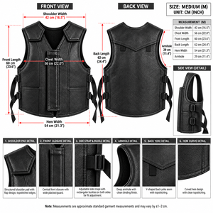 Gilet d'équitation en cuir de vache véritable, protection contre les chocs pour la pratique du rodéo, gilet en cuir pour l'équitation de style western. - Product Image 5