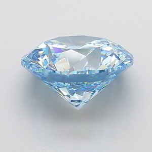 Diamant rond bleu vif fantaisie de 8,55 carats, pureté VVS2, diamant bleu de luxe certifié, taille idéale - Product Image 3
