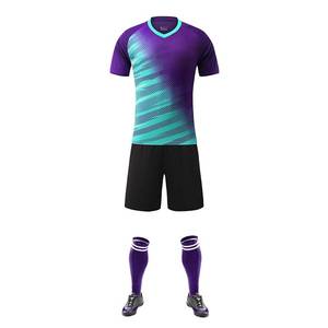 Tenues de football professionnelles OEM de qualité supérieure, maillots de football à séchage rapide, ensembles complets, maillots de gardien de but, shorts, faible MOQ, légers - Product Image 1