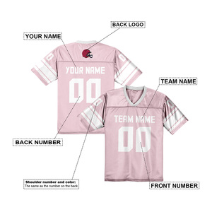 เสื้อฟุตบอลอเมริกันแบบสั่งทำขายดีที่สุด ผ้าตาข่ายระบายอากาศ ชุดกีฬาเพื่อประสิทธิภาพสูง เสื้อเจอร์ซีย์อเมริกัน - Product Image 2