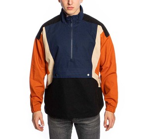 Veste coupe-vent de sport d'été personnalisée, respirante, avec blocs de couleur, doublure en maille personnalisée, broderie décorative, vente en gros - Product Image 1