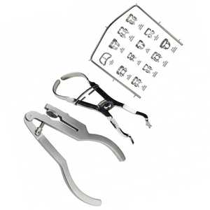 ชุดยางกันน้ำลายสำหรับทันตกรรม XELTECH SURGICAL รุ่น XSAR-DSS-03 16 ชิ้น ประกอบด้วย 12 คลิปหนีบ คีมเจาะ และกรอบ ได้รับการรับรองมาตรฐาน CE สำหรับการแยกช่องปาก - Product Image 2
