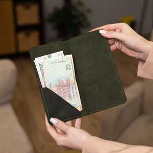 Portefeuille long en cuir haut de gamme, pochette à monnaie élégante, pochette de soirée, porte-monnaie compact, porte-cartes pour espèces et budget - Product Image 1