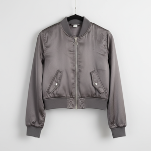 Blouson Bomber Homme Zippé de Haute Qualité avec Col Montant Personnalisé en Tissu Toile Épais Imprimé pour l'Hiver – Vente en Gros - Product Image 1