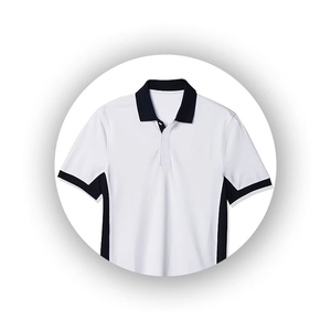 Polo pour homme en gros, couleur blanc classique, design personnalisé, qualité promotionnelle, coton respirant, grandes tailles - Product Image 3