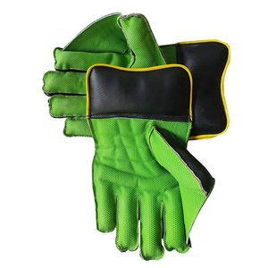Gants de gardien de cricket en cuir rembourrés, haute protection, équipement de gardien, cuir doublement cousu - Product Image 5