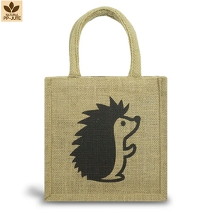 Bolsa de Yute Porcupine - 20x20x10 cm con Asa de Cinta de Algodón Natural, Ecológica, Calidad de Exportación Directa de Fábrica, Regalos Corporativos al por Mayor - Product Image 2